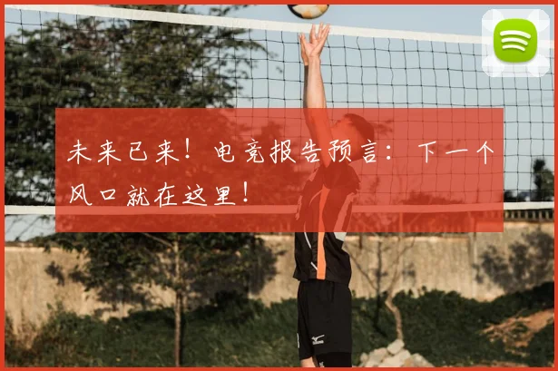 未来已来！电竞报告预言：下一个风口就在这里！